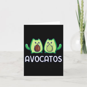 Carte Avogato Avocado Cat Vegan Cat
