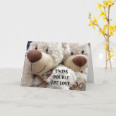 CARTE AVOIR DEUX DOUBLES LES SOUVENIRS/JOIE (Fleur jaune)