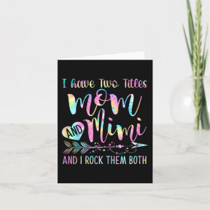 Carte Avoir Deux Titres Maman Et Mimi Et Je Les Fais Tou