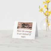 Carte Avoir Le Courage D'Agir (Fleur jaune)