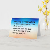 Carte Avoir un adolescent... (Fleur jaune)