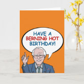 Carte Avoir un Anniversaire brûlant (Fleur jaune)