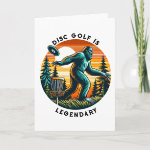 Carte Avoir un anniversaire légendaire   Disk Golf Bigfo