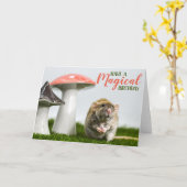 Carte Avoir un anniversaire magique (Fleur jaune)