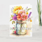 Carte Avoir Un Anniversaire Très Heureux (Devant)