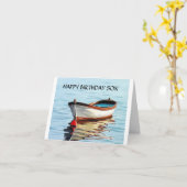 CARTE AVOIR UN "ANNIVERSAIRE" TRÈS HEUREUX À "FILS" (Fleur jaune)