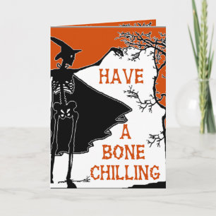CARTE AVOIR UN BONE CHILLING HALLOWEEN