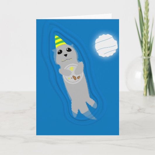 Carte Avoir un grand anniversaire Otter (Devant)