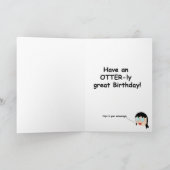 Carte Avoir un grand anniversaire Otter (Intérieur)