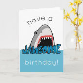 Carte Avoir Un Jawsome Anniversaire Drôle (Fleur jaune)