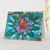 Carte Avoir Un Merveilleux 18ème Anniversaire (Fleur jaune)