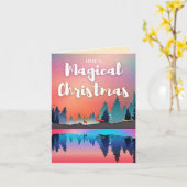 Carte Avoir Un Noël Magique (Fleur jaune)