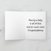 CARTE AVOIR UN NOUVEAU BÉBÉ REND L'AMOUR PLUS FORT / PLU (Intérieur)