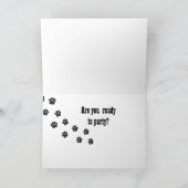 CARTE AVOIR UN **PAWSQUY ANNIVERSAIRE** (Intérieur)