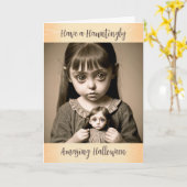 Carte Avoir une Halloween incroyablement horrible (Fleur jaune)