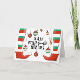 Carte avoir une incroyable baule de Noël incrédi-baubl