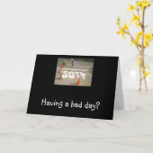 Carte Avoir Une Mauvaise Journée ? (Fleur jaune)