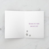 Carte Avoir une Meowgical Birthday Cute Cat Wizard (Intérieur)