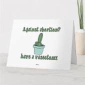 Carte Avoir une vasectomie (Dos)