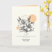 Carte Avril à mai Fleur de naissance Personnalisé Annive (Fleur jaune)