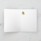 Carte Avril Anniversaire, American Robin Bird, Garden (Intérieur)