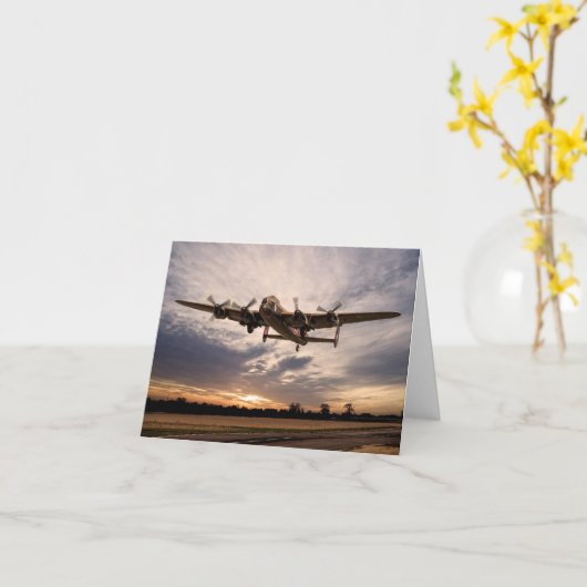 Carte Avro Lancaster KB726 Vera (Fleur jaune)