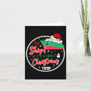 Carte Aw Ship C'est un voyage de croisière de Noël qui c