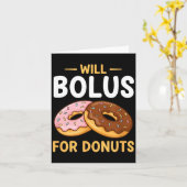 Carte Awareness Will Bolus For Donuts, Diabetes (t1d) Bo (Fleur jaune)