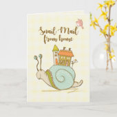 Carte Away at College Snail Mail Cute Hello (Fleur jaune)