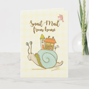 Carte Away at College Snail Mail Cute Hello