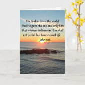 CARTE AWE-INSPIRING JOHN 3:16 SCELER (Fleur jaune)