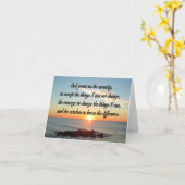 Carte AWE Inspiring Serenity Prayer (Fleur jaune)