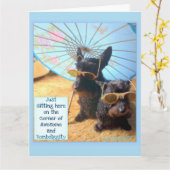 Carte Awesome & Bombdiggity (Fleur jaune)