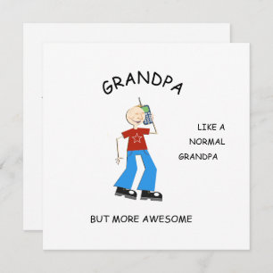 Carte AWESOME, cadeau de bienvenue pour grand-père