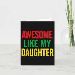 Carte Awesome Comme Ma Fille Célébrer la Fête des pères 