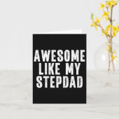 Carte Awesome Comme Mon Stepdad Citation Drôle Fête des (Fleur jaune)