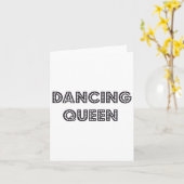 Carte Awesome Dancing Queen 1970s Style Cadeau (Fleur jaune)