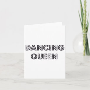 Carte Awesome Dancing Queen 1970s Style Cadeau
