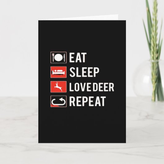 Carte Awesome Deer Lover Creative MoFolded Greeting Card (Devant)