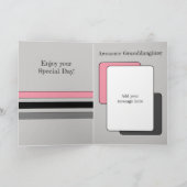 Carte Awesome Grandgirl ajouter photo gris anniversaire (Intérieur)