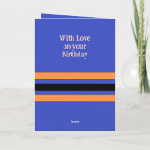 Carte Awesome Grandson ajouter photo violet anniversaire (Dos)