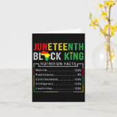 Carte Awesome Junetdix Black King Melanin Fête des pères (Fleur jaune)