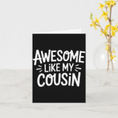 Carte Awesome Like My Cousin  (Fleur jaune)