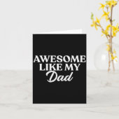 Carte Awesome Like My Dad Shirt Son Daughter Gift From F (Fleur jaune)
