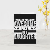 Carte Awesome Like My Daughter Fathers Day Men Funny Say (Fleur jaune)