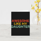 Carte Awesome Like My Daughter For Dad Men Funny Fathers (Fleur jaune)