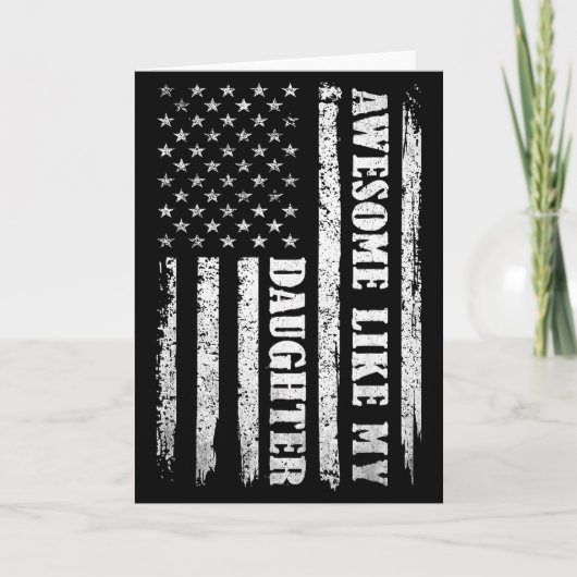 Carte Awesome Like My Daughter Men Funny For Dad Fathers (Devant)