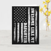 Carte Awesome Like My Daughter Men Funny For Dad Fathers (Fleur jaune)