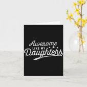 Carte Awesome Like My Daughters Men Funny Fathers Day Da (Fleur jaune)