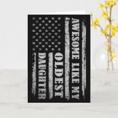 Carte Awesome Like My Oldest Daughter Men Funny For Dad (Fleur jaune)